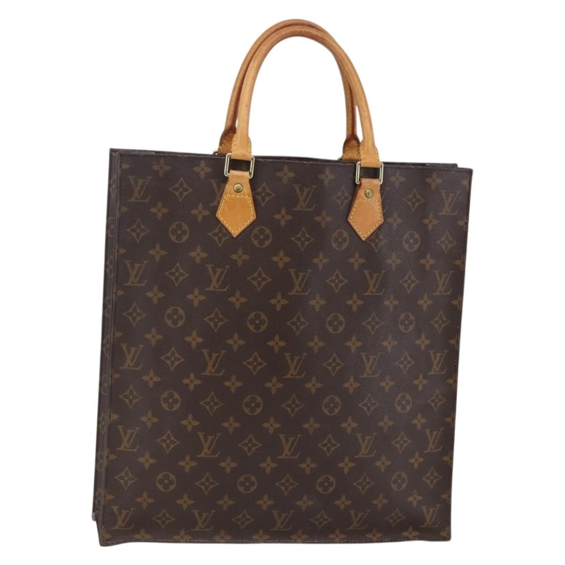 LOUIS VUITTON Monogram Sac Plat Hand Bag M51140 France Auth: LOUIS VUITTON Monogram Sac Plat Hand Bag M51140 France Auth The LOUIS VUITTON Monogram Sac Plat Hand Bag (M51140) is a sophisticated accessory crafted from durable Monogram Canvas, showcasing the icon