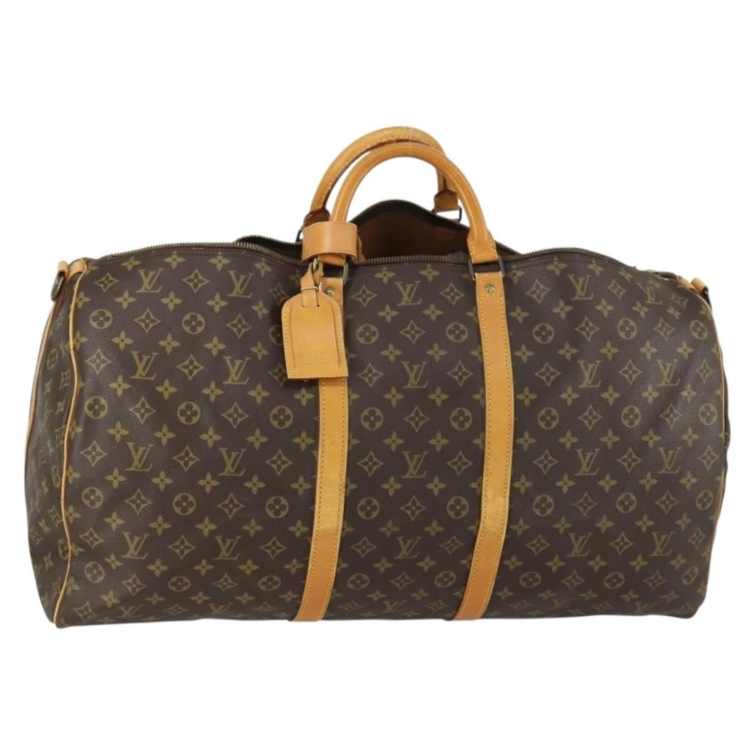 Keepall Bandouliere 60 Monogram Canvas Boston Bag by Louis Vuitton M41412: Keepall Bandouliere 60 Monogram Canvas Boston Bag by Louis Vuitton M41412 This Louis Vuitton Monogram Keepall Bandouliere 60 Boston Bag features the classic monogram canvas exterior and is designed in