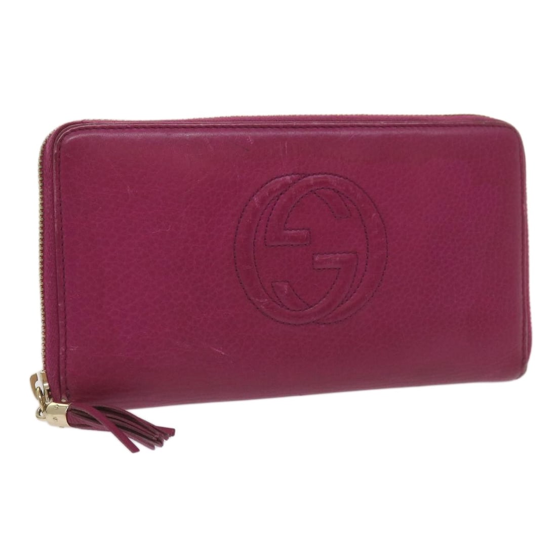 GUCCI Soho Pink Leather Long Wallet 291102 Made in Italy (1 of 18)