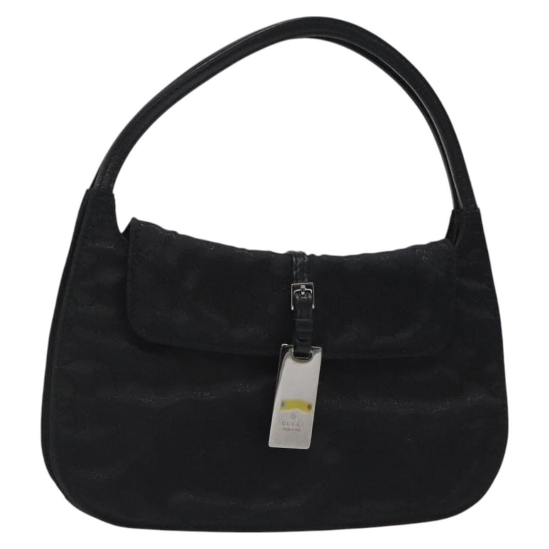 GUCCI Black Silver Micro GG Nylon Pouch Auth Italy: GUCCI Black Silver Micro GG Nylon Pouch Auth Italy This GUCCI Micro GG Canvas Pouch showcases a chic design in black and silver, crafted from durable nylon and micro small GG canvas. This versatile po