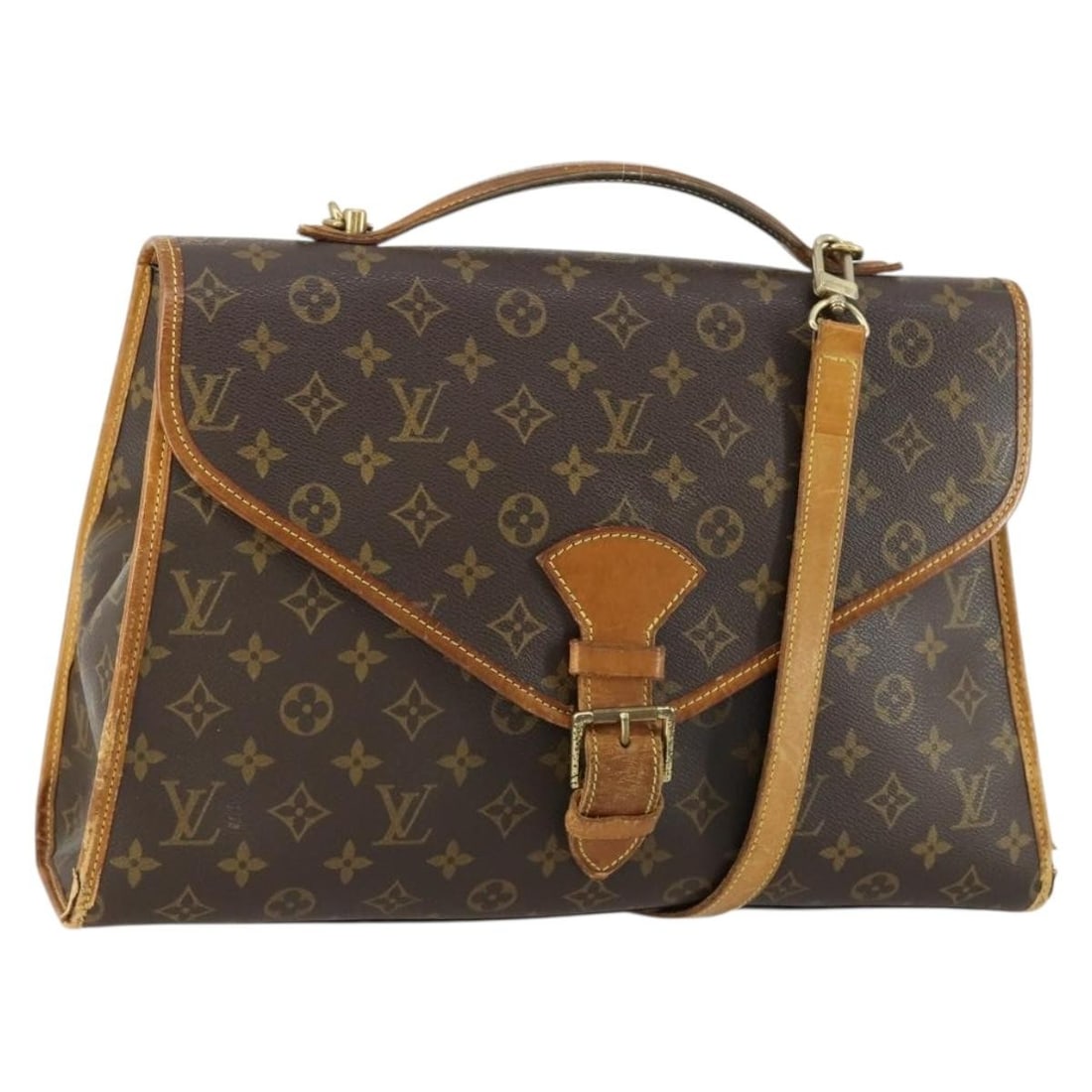 Louis Vuitton Beverly Monogram Canvas Handbag M51121 with Shoulder Strap: Louis Vuitton Beverly Monogram Canvas Handbag M51121 with Shoulder Strap This is a Louis Vuitton Monogram Beverly handbag, model M51121, crafted in France from signature monogram canvas with monogram