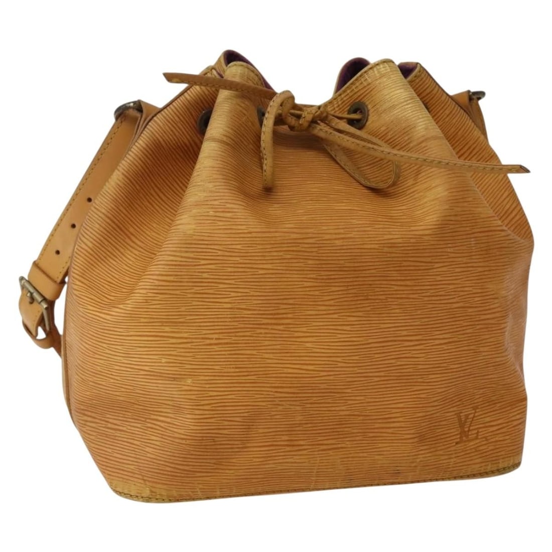 Louis Vuitton Epi Petit Noe Yellow Shoulder Bag M44109 Made in France (1 of 18)