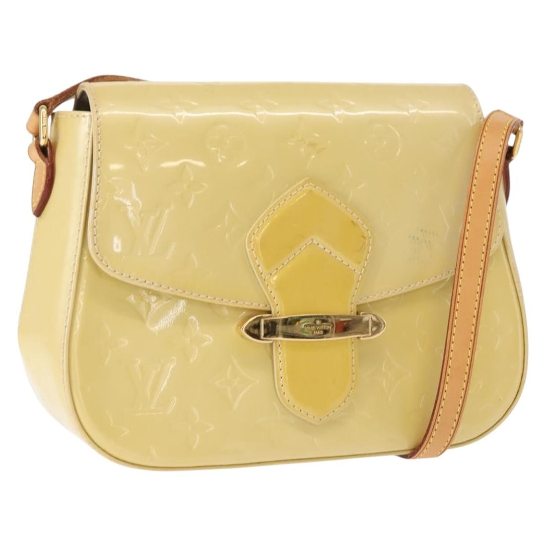 LOUIS VUITTON Monogram Vernis Bell Flower PM Shoulder Bag Broncorail M91731 Auth: LOUIS VUITTON Monogram Vernis Bell Flower PM Shoulder Bag Broncorail M91731 Auth Introducing the LOUIS VUITTON Monogram Vernis Bell Flower PM Bag in the stunning Broncorail color. This elegant shoulde