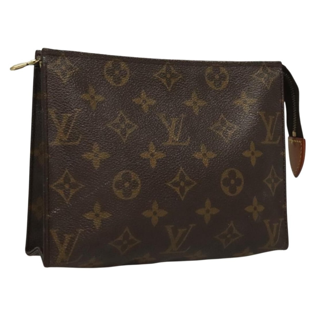 LOUIS VUITTON Monogram Poche Toilette 19 Pouch M47544 Made in France: LOUIS VUITTON Monogram Poche Toilette 19 Pouch M47544 Made in France This LOUIS VUITTON Monogram Poche Toilette 19 Pouch is an exquisite accessory that exemplifies the brand's iconic craftsmanship. Ma