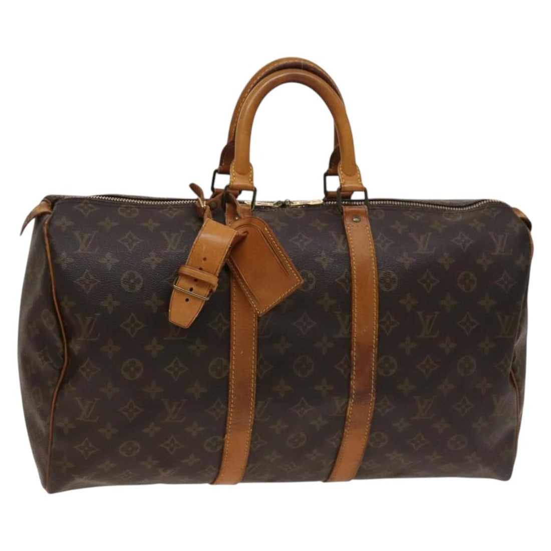 LOUIS VUITTON Monogram Keepall 45 Boston Bag M41428 Authentic (1 of 18)