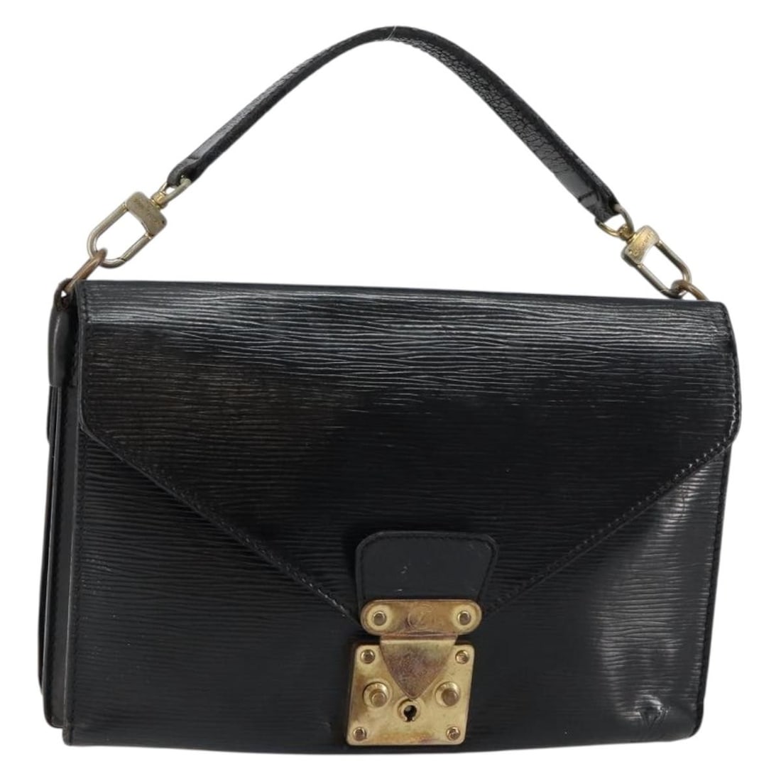 LOUIS VUITTON Epi Biface Clutch Bag Black M52322 Authentic (1 of 18)