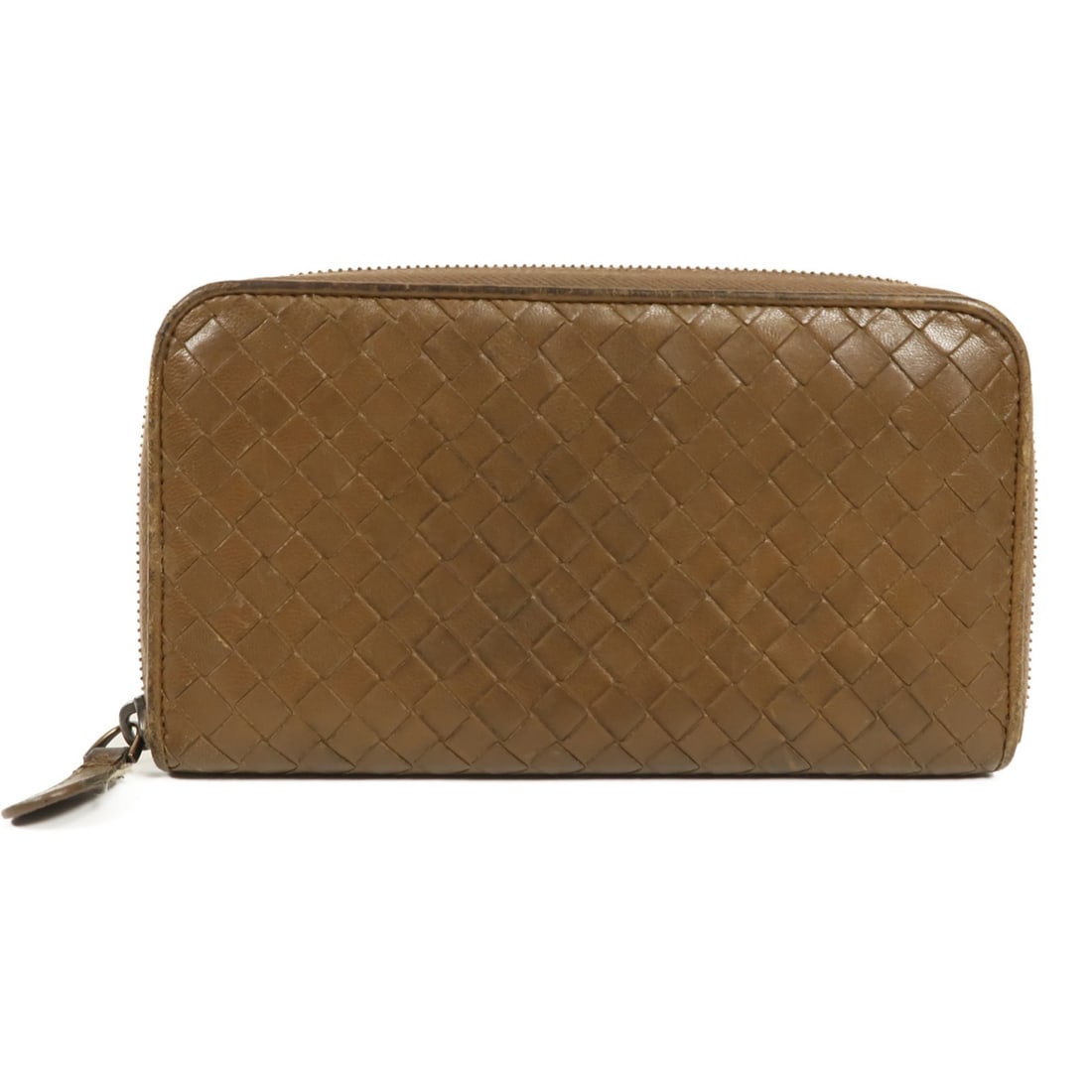 Bottega Veneta Brown Lambskin Leather Long Wallet (1 of 12)