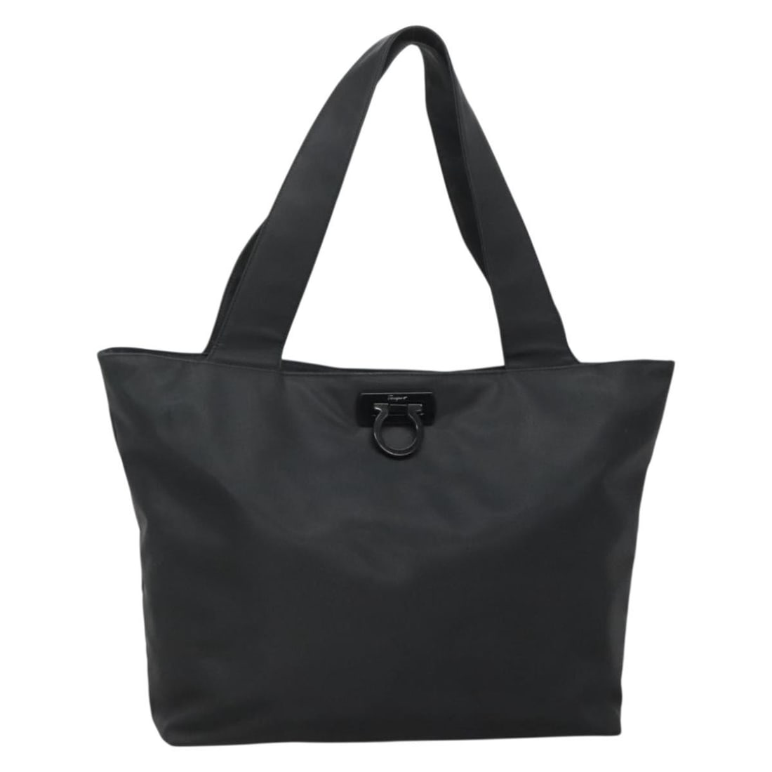 Salvatore Ferragamo Gancini Black Nylon Tote Bag Made in Italy (1 of 18)