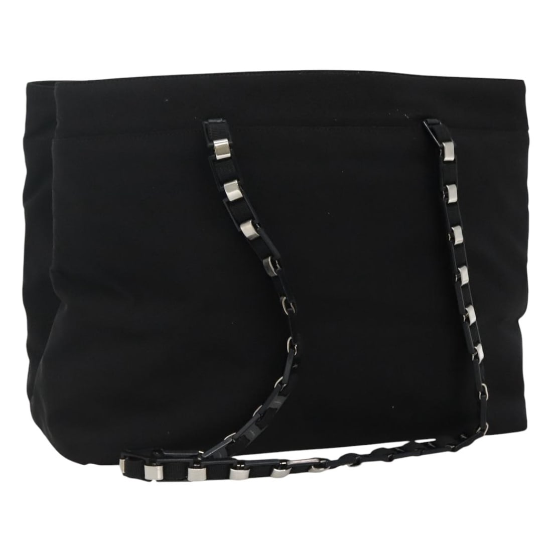 Salvatore Ferragamo Black Canvas Tote Bag Made in Italy: Salvatore Ferragamo Black Canvas Tote Bag Made in Italy This Salvatore Ferragamo tote bag is crafted from durable black canvas, making it a stylish and functional accessory for everyday use. With appr