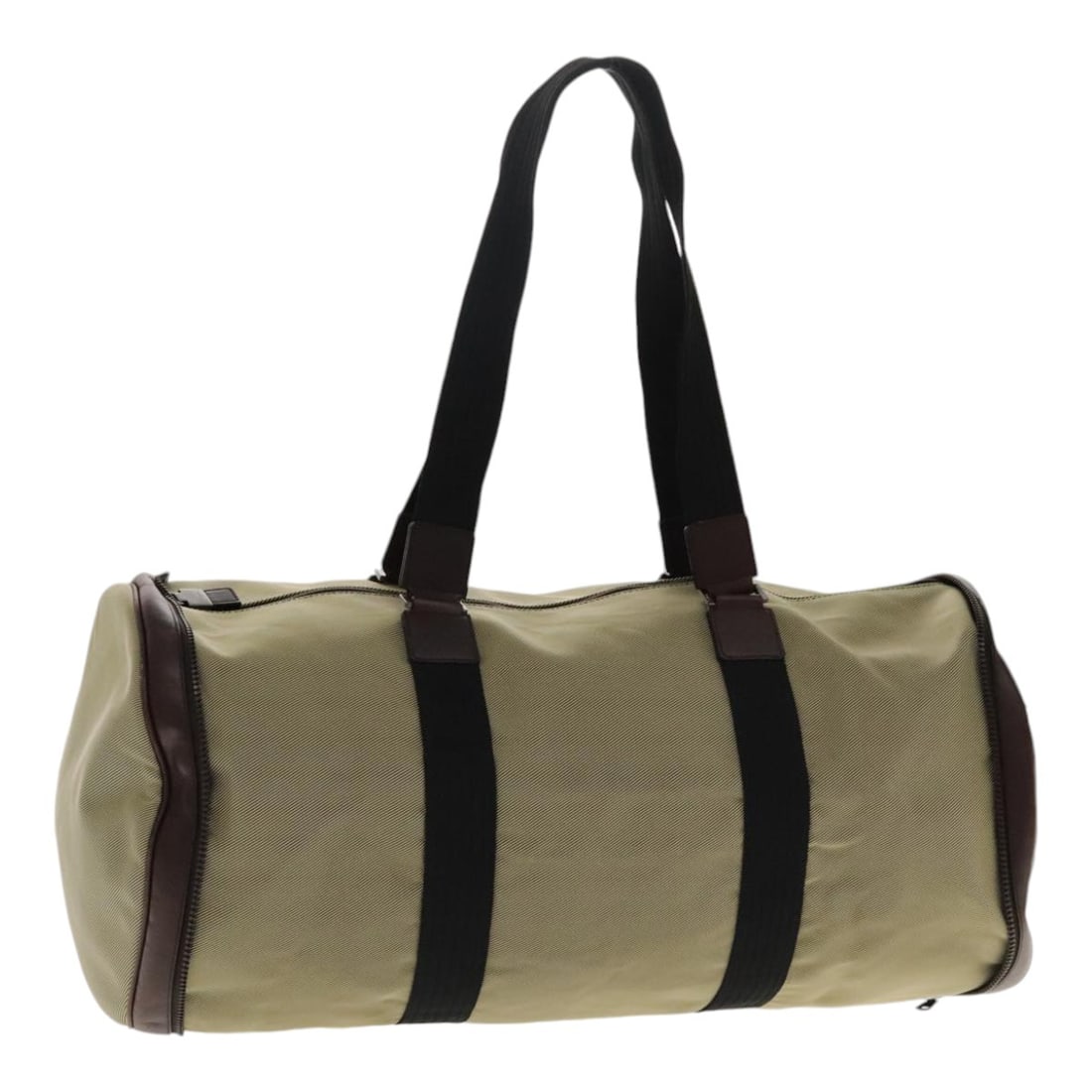 Salvatore Ferragamo Authentic Beige Silver Canvas Boston Bag Made in Italy: Salvatore Ferragamo Authentic Beige Silver Canvas Boston Bag Made in Italy This authentic Salvatore Ferragamo Boston Bag combines elegance and functionality, crafted in Italy from durable canvas in a