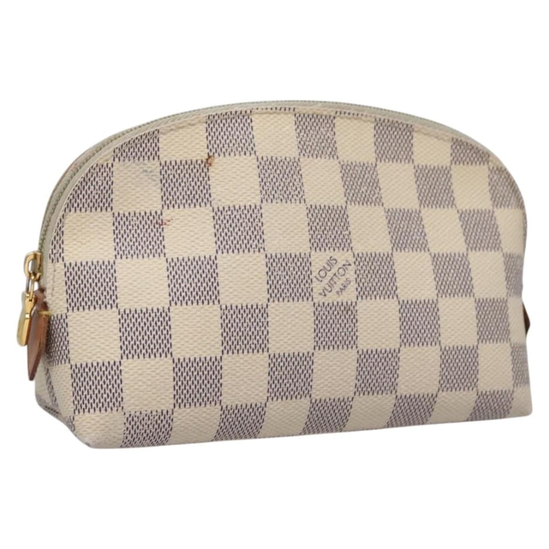 Louis Vuitton Damier Azur Cosmetic Pouch N60024 Authentic Spain: Louis Vuitton Damier Azur Cosmetic Pouch N60024 Authentic Spain This LOUIS VUITTON Damier Azur Pochette Cosmetic PM Pouch is a stylish accessory made from high-quality Damier Azur Canvas. With an eleg