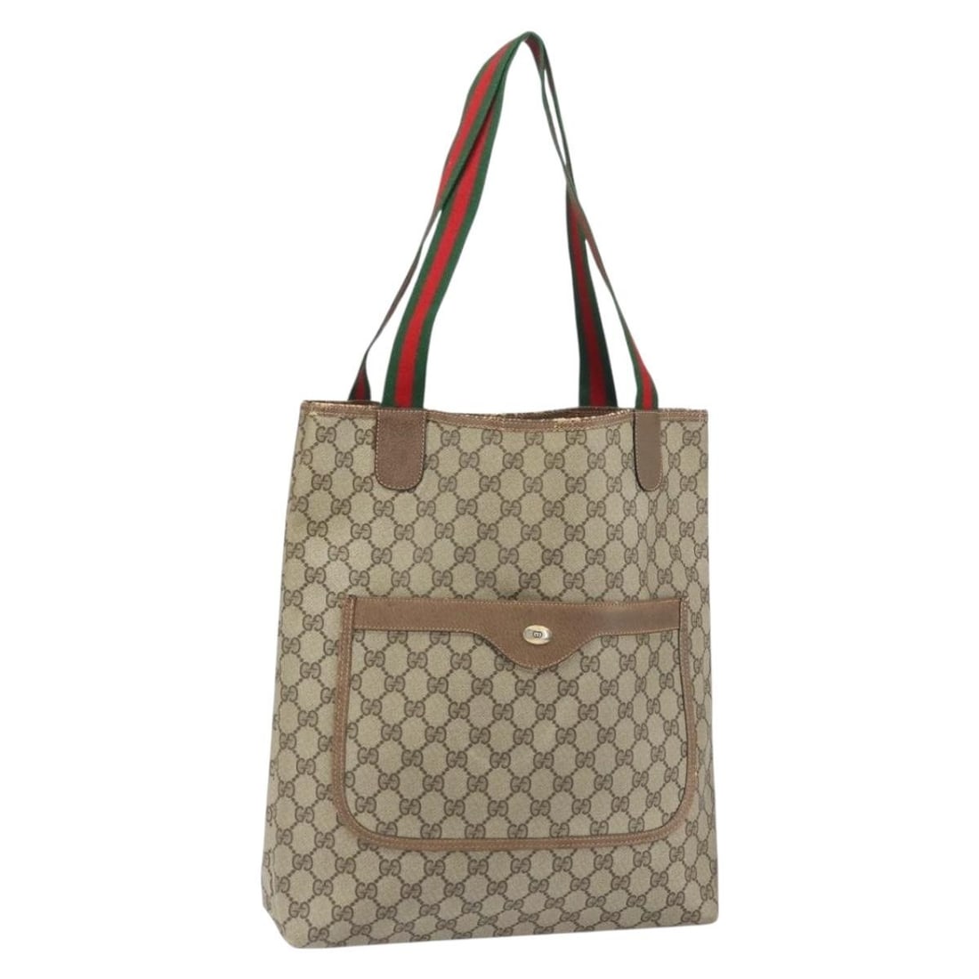 Gucci Beige Red GG Supreme Canvas Tote Bag 39 02 003 Italy: Gucci Beige Red GG Supreme Canvas Tote Bag 39 02 003 Italy This Gucci GG Supreme Web Sherry Line tote bag features the iconic GG canvas in beige and red. Made in Italy, it has a spacious design with a