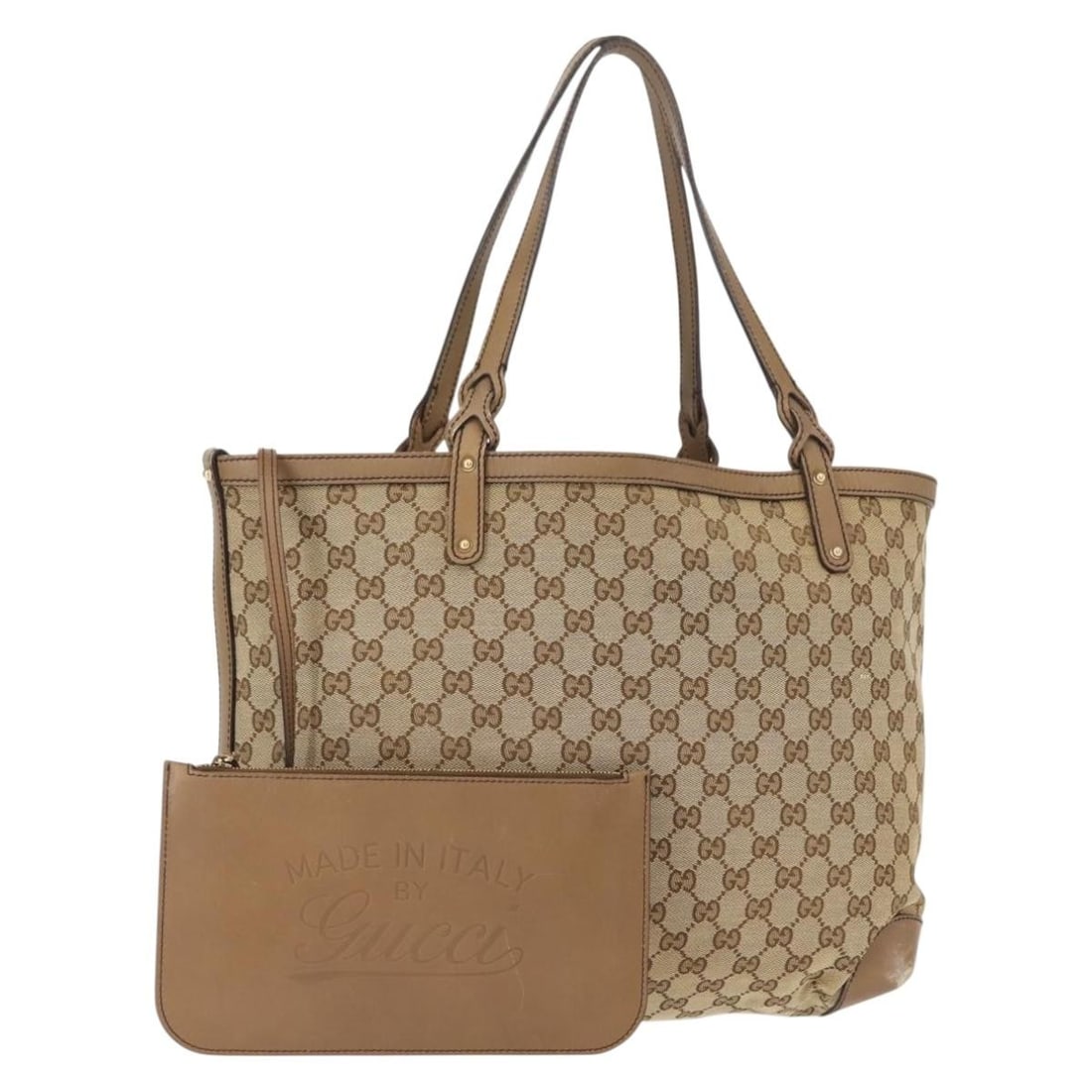 GUCCI GG Canvas Tote Bag Beige Gold 247209 Authentic Italy: GUCCI GG Canvas Tote Bag Beige Gold 247209 Authentic Italy This GUCCI GG Canvas Tote Bag is a stylish and functional accessory that embodies luxury and practicality. Crafted in Italy, the tote bag fea
