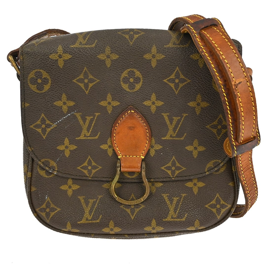 Louis Vuitton Saint Cloud MM Monogram Shoulder Bag Brown: Louis Vuitton Saint Cloud MM Monogram Shoulder Bag Brown Introducing the Louis Vuitton Saint Cloud MM Shoulder Bag, a timeless piece crafted in the iconic Monogram canvas. This medium-sized bag featur
