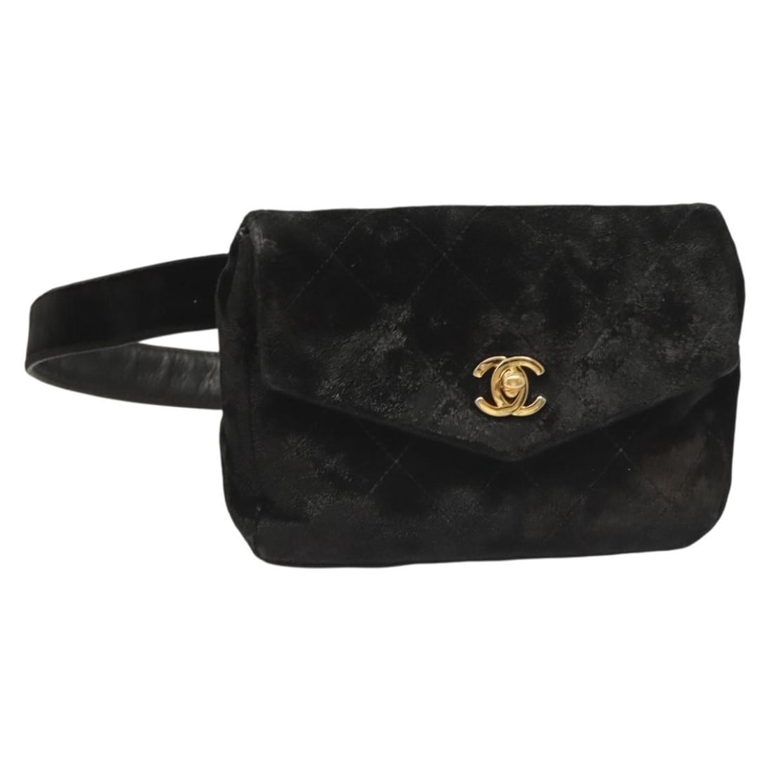 Vintage Chanel CC Logo Flap Belt Bag: Vintage Chanel CC Logo Flap Belt Bag This is a Chanel Vintage CC Flap Waist Bag in fair condition. Featuring Chanel's iconic CC logo, this classic piece offers a timeless design perfect for hands-free