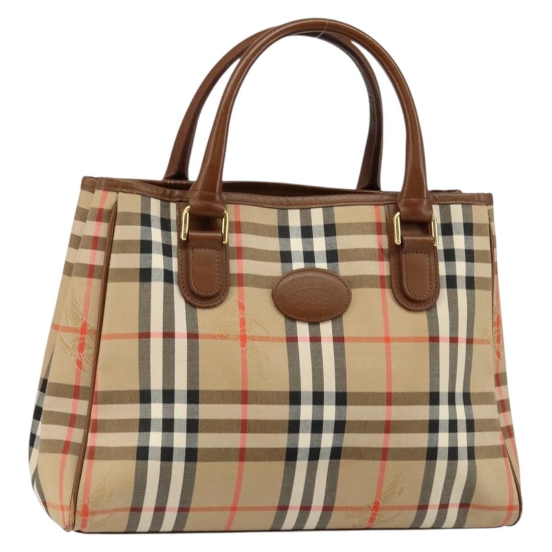 Burberrys Nova Check Canvas Hand Bag Gold Beige Auth: Burberrys Nova Check Canvas Hand Bag Gold Beige Auth This Burberrys Nova Check Hand Bag features a stylish canvas exterior in a luxurious gold and beige color combination. Designed for everyday use, i