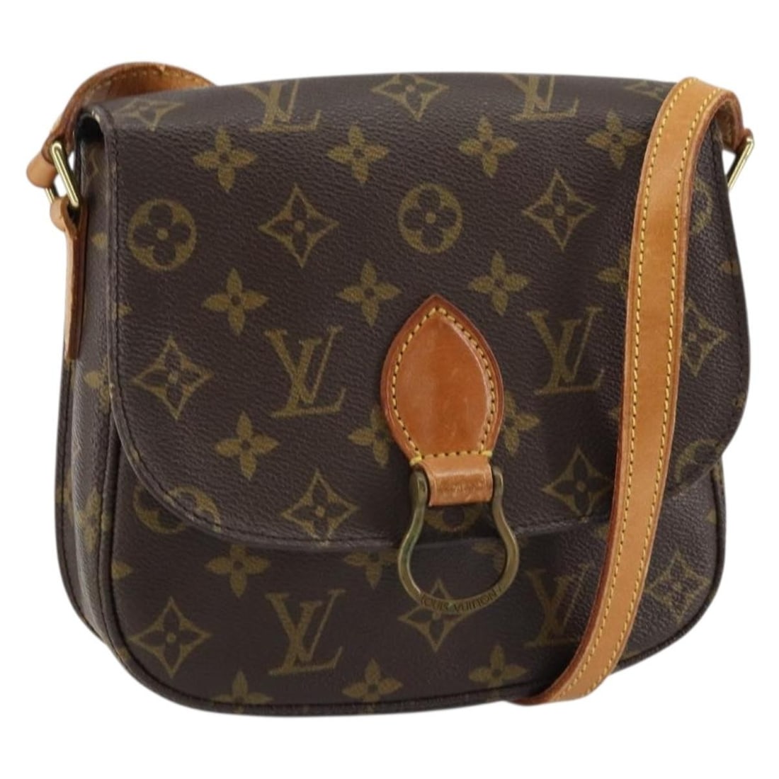 LOUIS VUITTON Monogram Saint Cloud MM Shoulder Bag M51243 Auth (1 of 18)