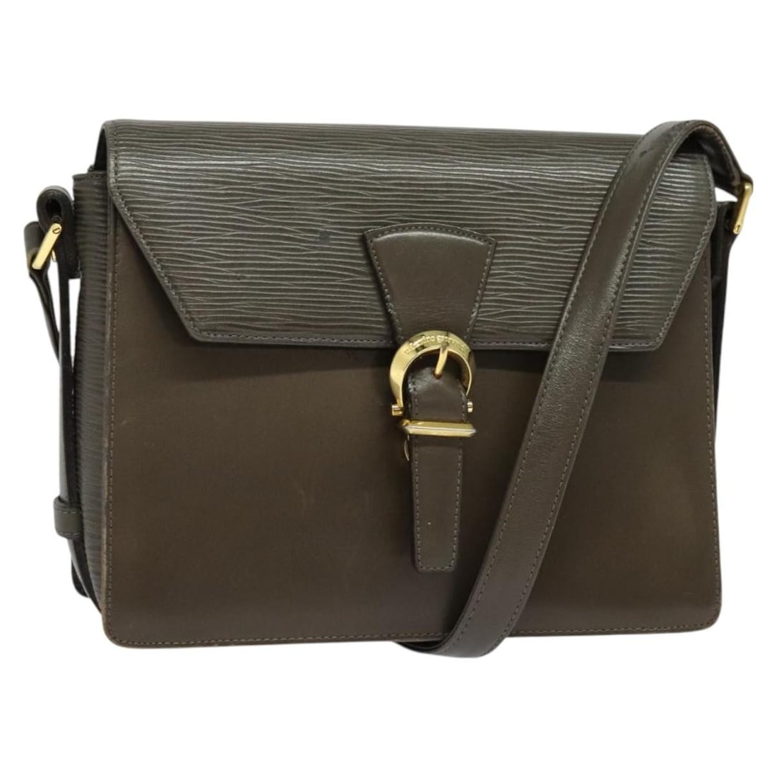 Valentino Brown Leather Shoulder Bag with Gold Accents (1 of 18)