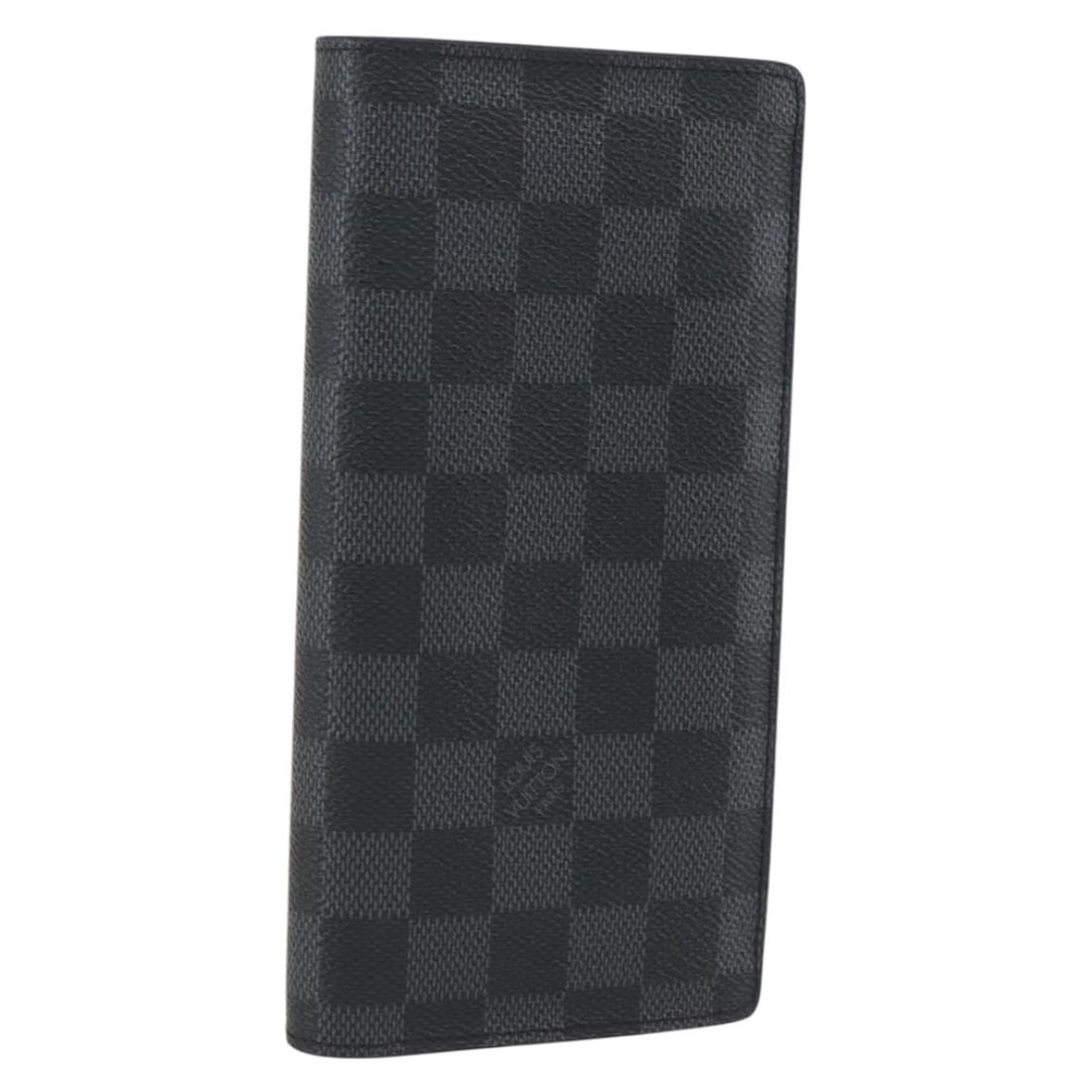 LOUIS VUITTON Damier Graphite Portefeuille Braza Wallet N62665 Auth (1 of 18)