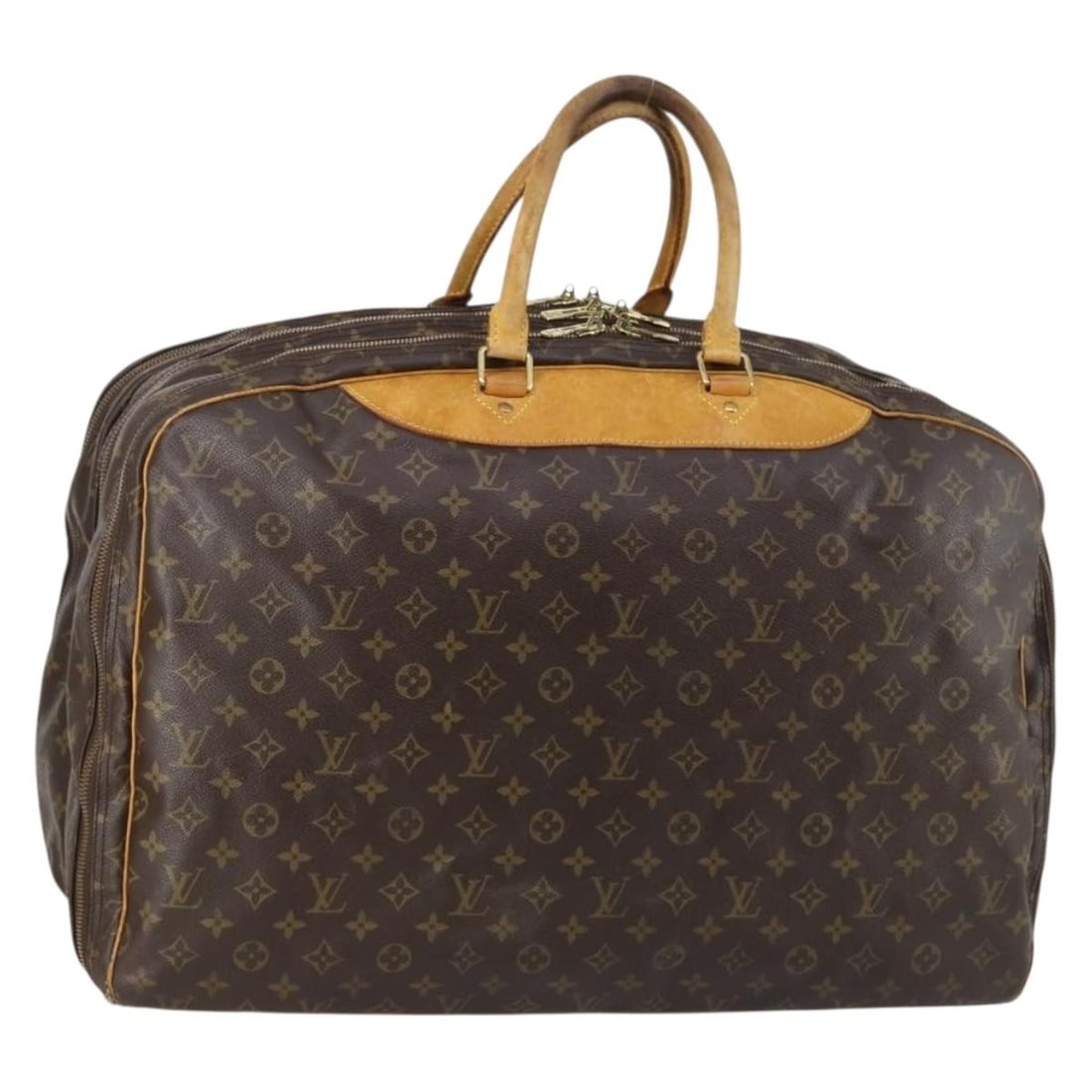 LOUIS VUITTON Monogram Alize 3 Posh Boston Bag France Auth: LOUIS VUITTON Monogram Alize 3 Posh Boston Bag France Auth This Louis Vuitton Monogram Alize 3 Posh Boston Bag showcases the iconic Monogram Canvas in a stylish Boston bag design. Crafted in France, t