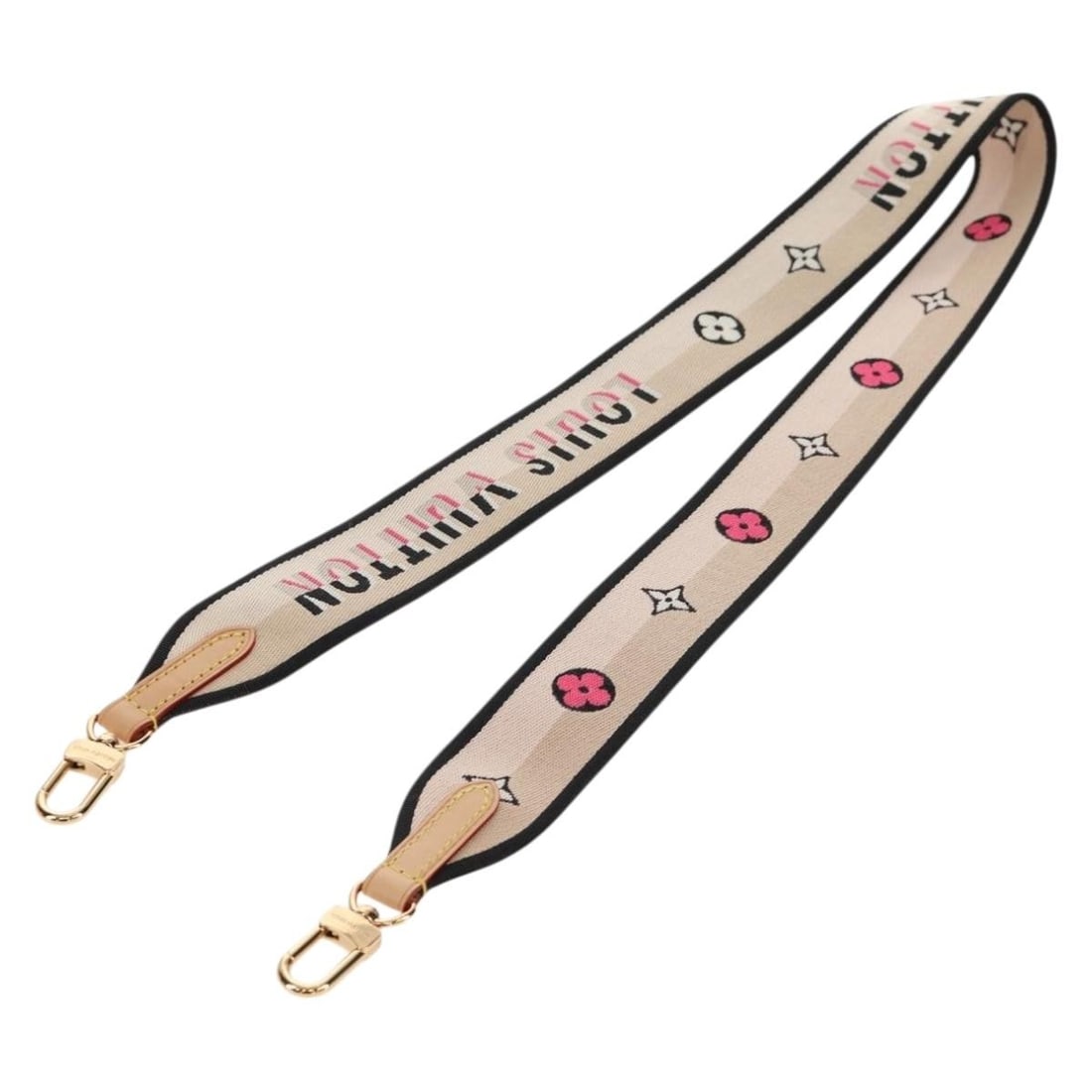 LOUIS VUITTON Beige Canvas Shoulder Strap 39.4in Authentic: LOUIS VUITTON Beige Canvas Shoulder Strap 39.4in Authentic This elegant Louis Vuitton shoulder strap is crafted from high-quality beige canvas, making it a stylish and durable accessory for your bags.