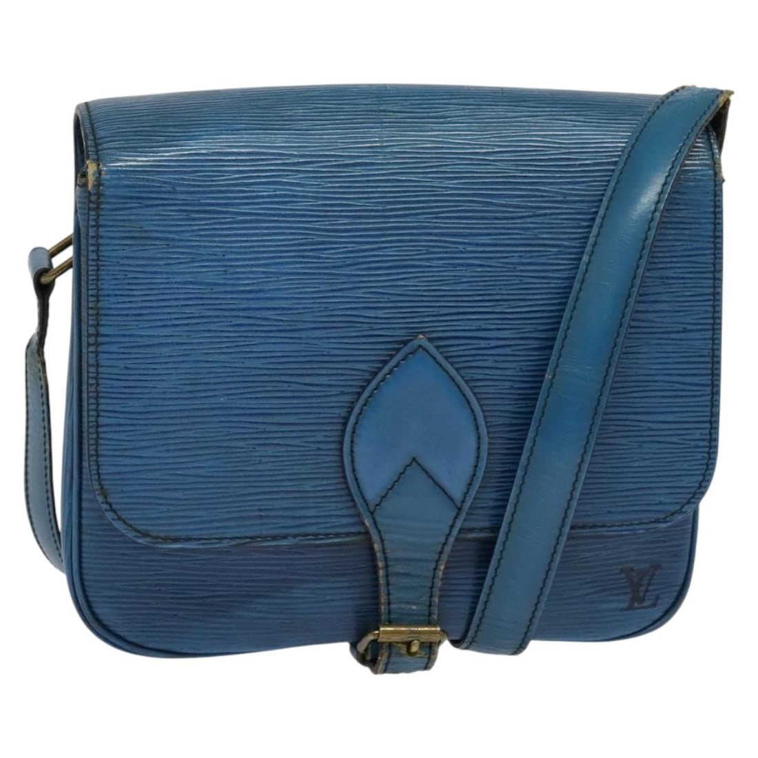 LOUIS VUITTON Epi Cartouchiere MM Blue Shoulder Bag M52245 Auth: LOUIS VUITTON Epi Cartouchiere MM Blue Shoulder Bag M52245 Auth The LOUIS VUITTON Epi Cartouchiere MM Shoulder Bag is a stylish accessory crafted from high-quality Epi leather in a vibrant blue color.