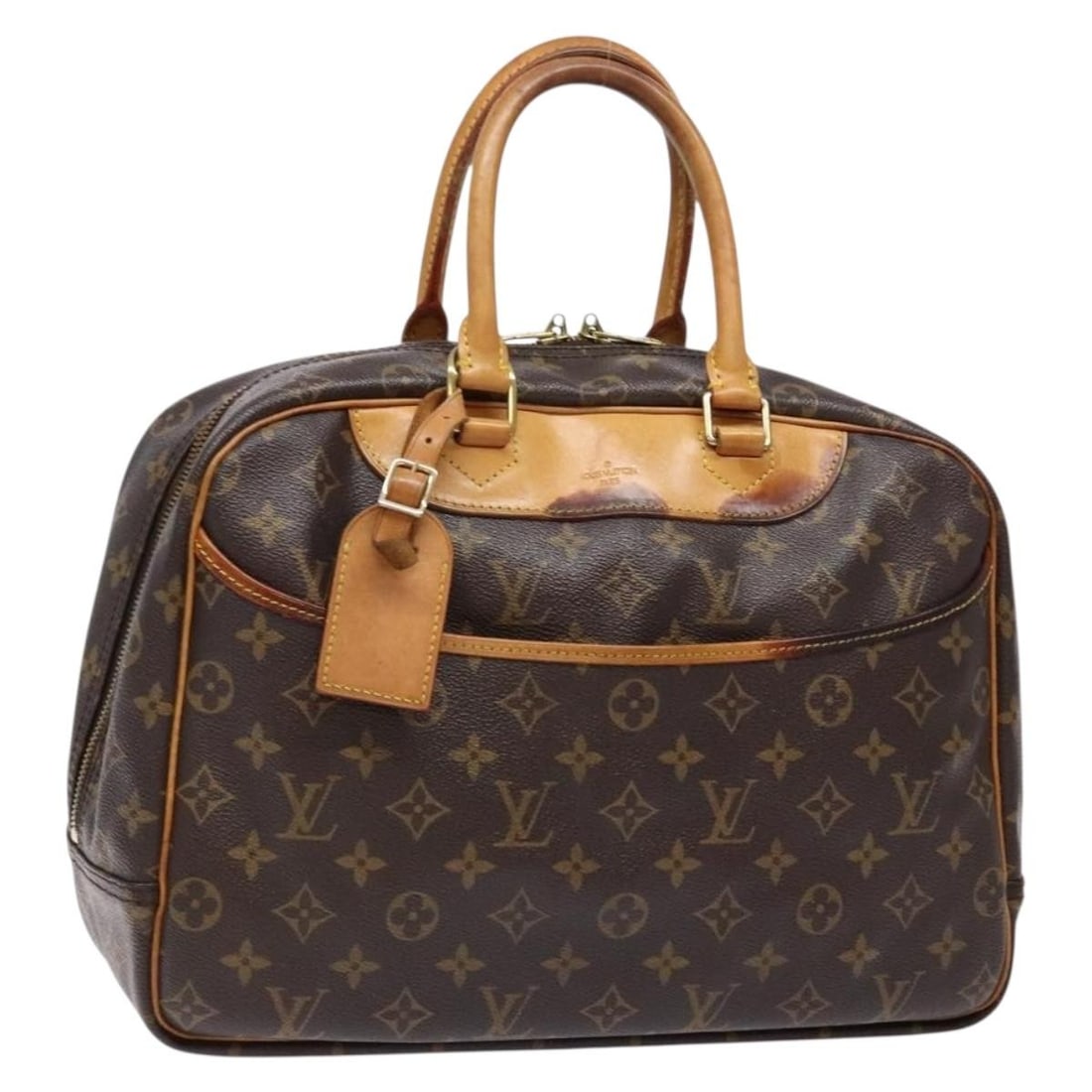 LOUIS VUITTON Monogram Deauville Hand Bag M47270 Authentic France: LOUIS VUITTON Monogram Deauville Hand Bag M47270 Authentic France This authentic LOUIS VUITTON Monogram Deauville Hand Bag (Model M47270) is crafted in France from durable Monogram Canvas, showcasing