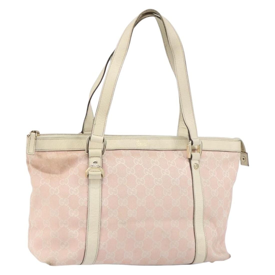 Gucci Abbey Pink Gold GG Canvas Tote Bag Model 141470 from Italy: Gucci Abbey Pink Gold GG Canvas Tote Bag Model 141470 from Italy This is a Gucci GG Canvas Abbey Tote Bag in pink and gold. Crafted in Italy, it features the iconic GG canvas exterior with leather acc
