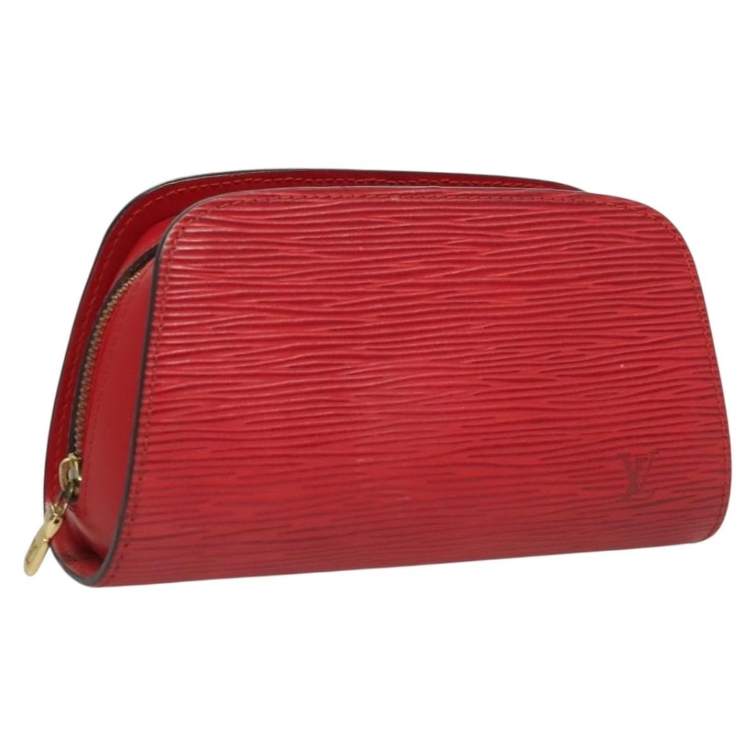 LOUIS VUITTON Epi Dauphine PM Pouch Castilian Red M48447 Auth (1 of 18)