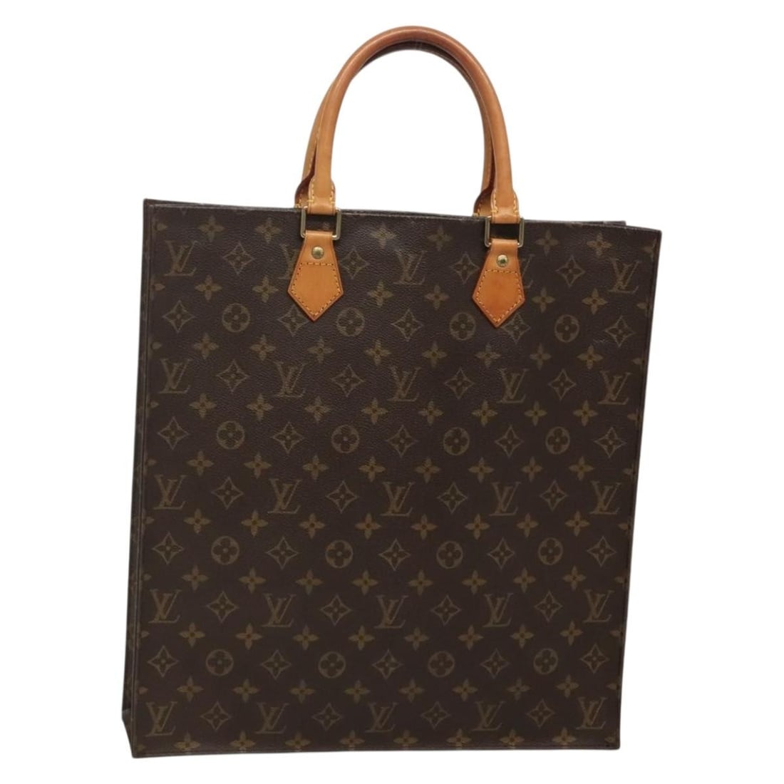 LOUIS VUITTON Monogram Sac Plat Hand Bag M51140 France Auth: LOUIS VUITTON Monogram Sac Plat Hand Bag M51140 France Auth This elegant LOUIS VUITTON Monogram Sac Plat Hand Bag (Model M51140) is a timeless accessory crafted from durable Monogram Canvas. Designed