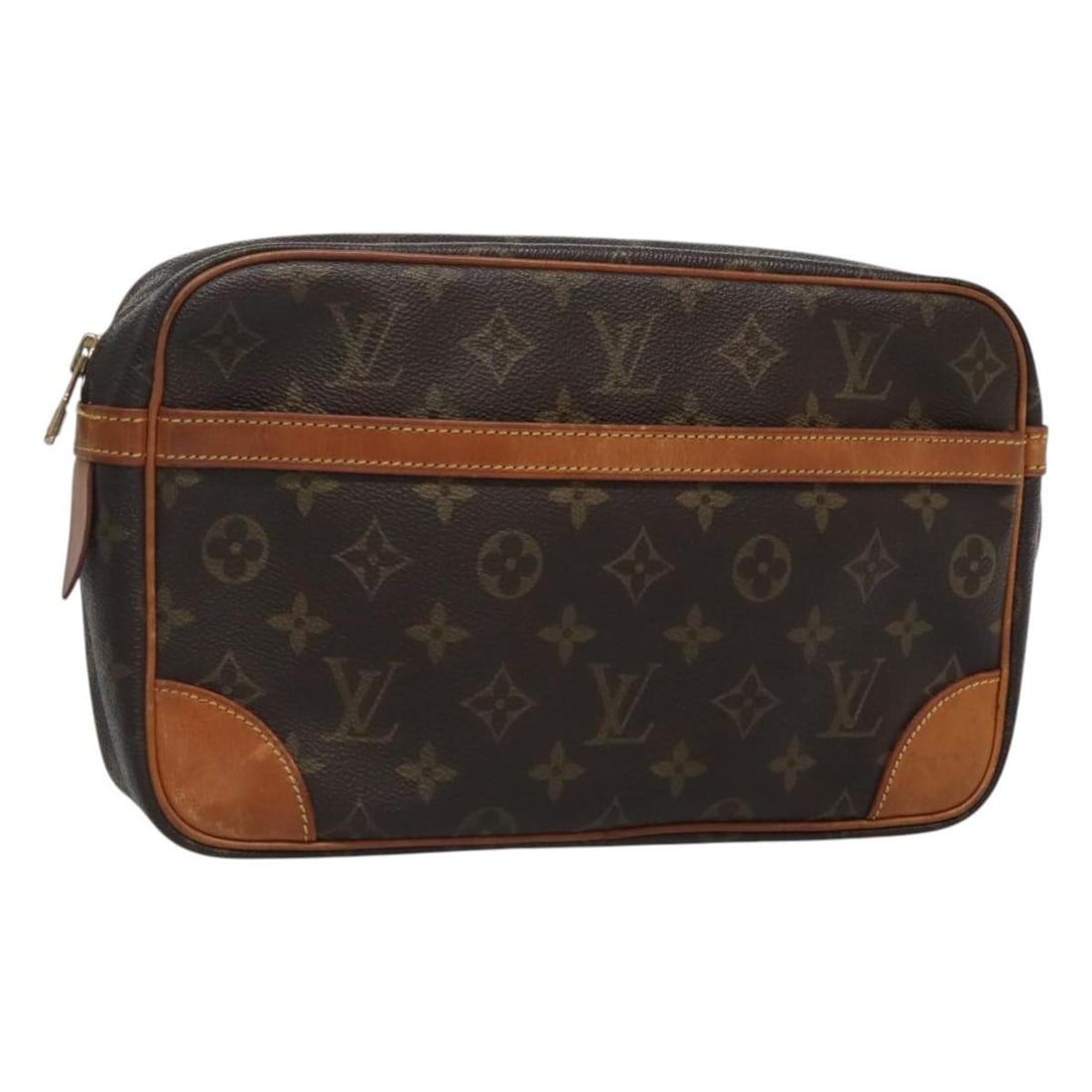 LOUIS VUITTON Monogram Compiegne 28 Clutch Bag M51845 Authentic: LOUIS VUITTON Monogram Compiegne 28 Clutch Bag M51845 Authentic Introducing the LOUIS VUITTON Monogram Compiegne 28 Clutch Bag, a stylish accessory crafted from premium Monogram Canvas. This elegant c