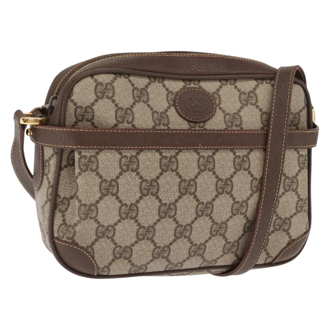 Beige Gold GG Canvas Gucci Supreme Shoulder Bag Italy: Beige Gold GG Canvas Gucci Supreme Shoulder Bag Italy This is a Gucci GG Supreme shoulder bag crafted in beige GG canvas with gold-tone accents. Made in Italy, the bag features a structured silhouette