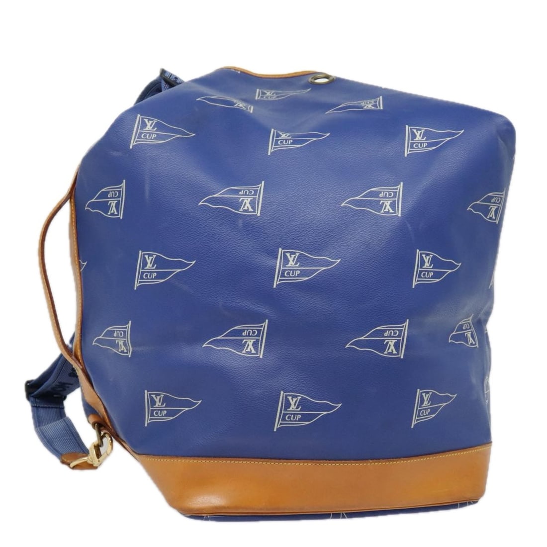 Louis Vuitton LV Cup Sac Marine Shoulder Bag Blue PVC Leather A24014: Louis Vuitton LV Cup Sac Marine Shoulder Bag Blue PVC Leather A24014 This authentic LOUIS VUITTON LV Cup Sac Marine Shoulder Bag is a stylish and practical accessory, crafted from durable PVC leather