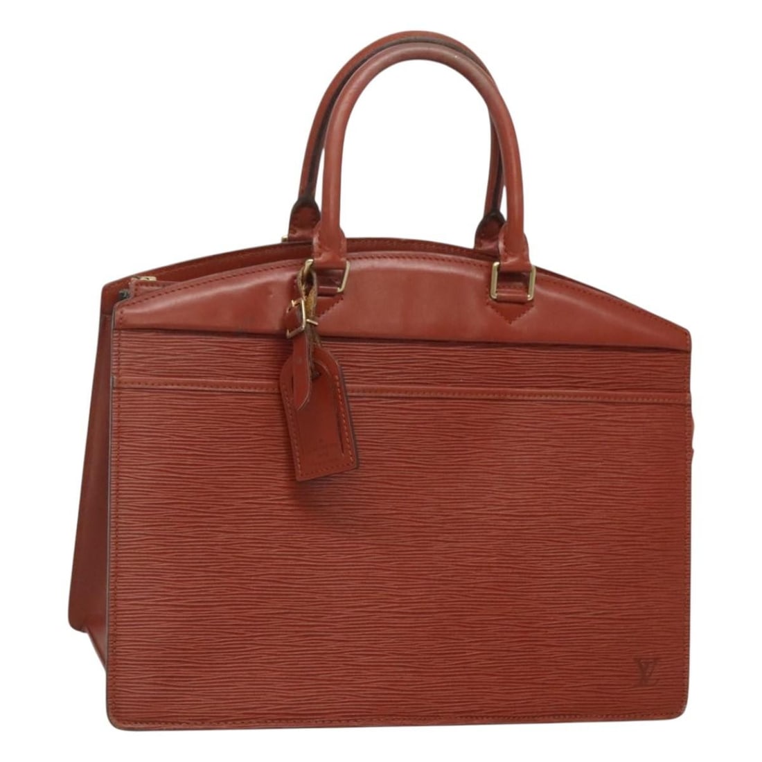 LOUIS VUITTON Epi Riviera Hand Bag Brown M48183 Auth: LOUIS VUITTON Epi Riviera Hand Bag Brown M48183 Auth This authentic Louis Vuitton Epi Riviera Hand Bag in rich brown is a luxurious accessory that exudes elegance. Crafted from durable Epi leather, th