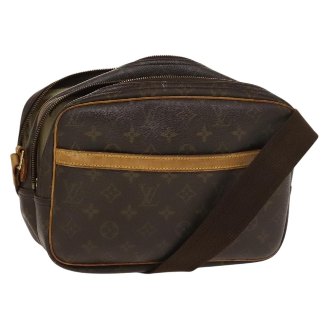 LOUIS VUITTON Monogram Reporter PM Shoulder Bag M45254 Authentic (1 of 18)