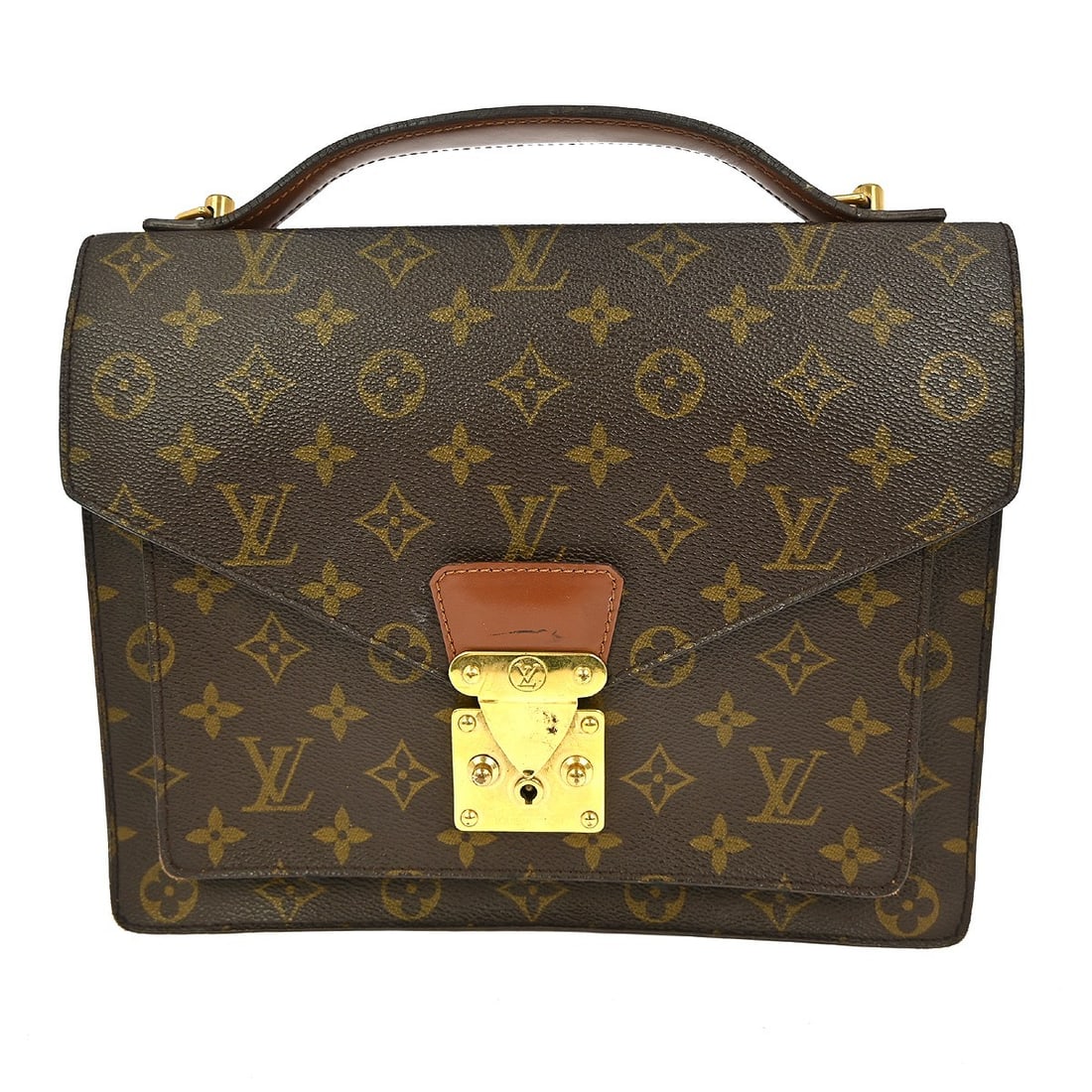 Louis Vuitton Monceau 28 Monogram Handbag M51185 Casual Brown (1 of 12)