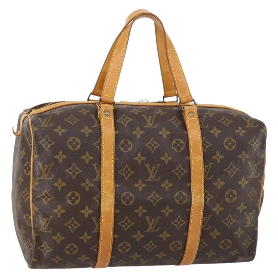 LOUIS VUITTON Monogram Sac Souple 35 Boston Bag M41626 Auth TH9903 (1 of 18)