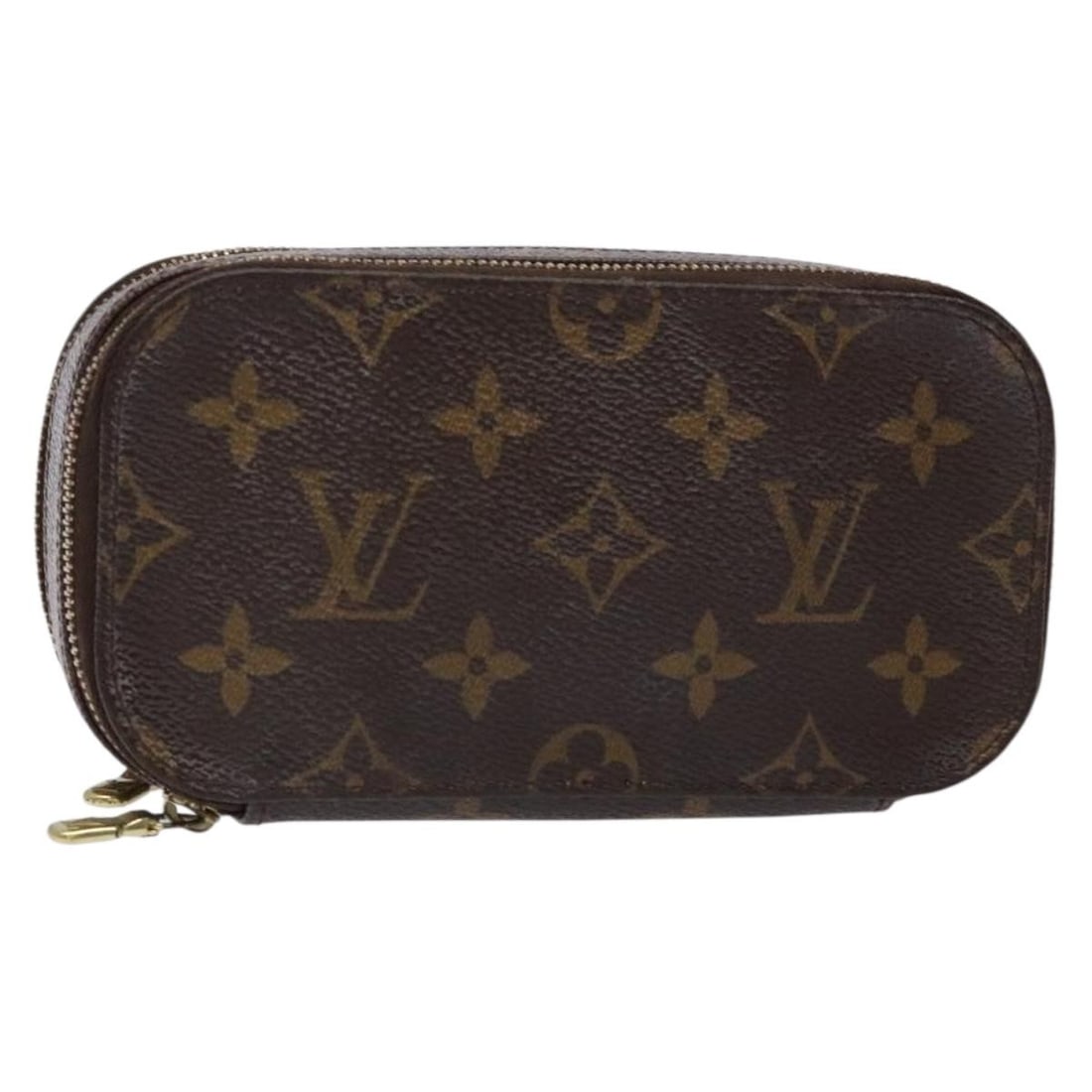 LOUIS VUITTON Monogram Trousse Brush PM Cosmetic Pouch M47510 Auth France: LOUIS VUITTON Monogram Trousse Brush PM Cosmetic Pouch M47510 Auth France This authentic Louis Vuitton Monogram Trousse Brush PM Cosmetic Pouch is a stylish accessory for your beauty essentials. Craft