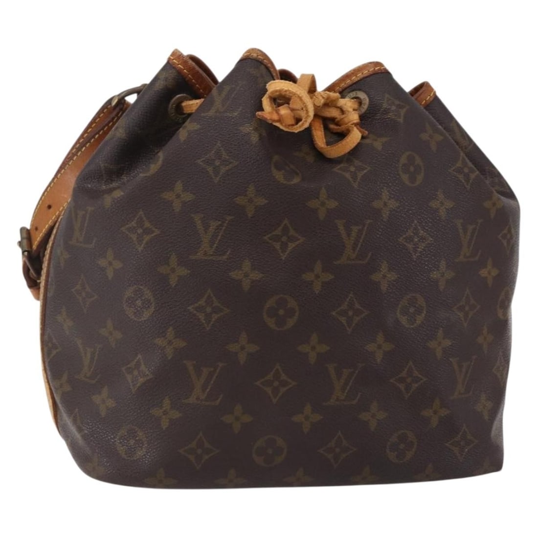 LOUIS VUITTON Monogram Petit Noe M42226 Shoulder Bag Auth France (1 of 18)