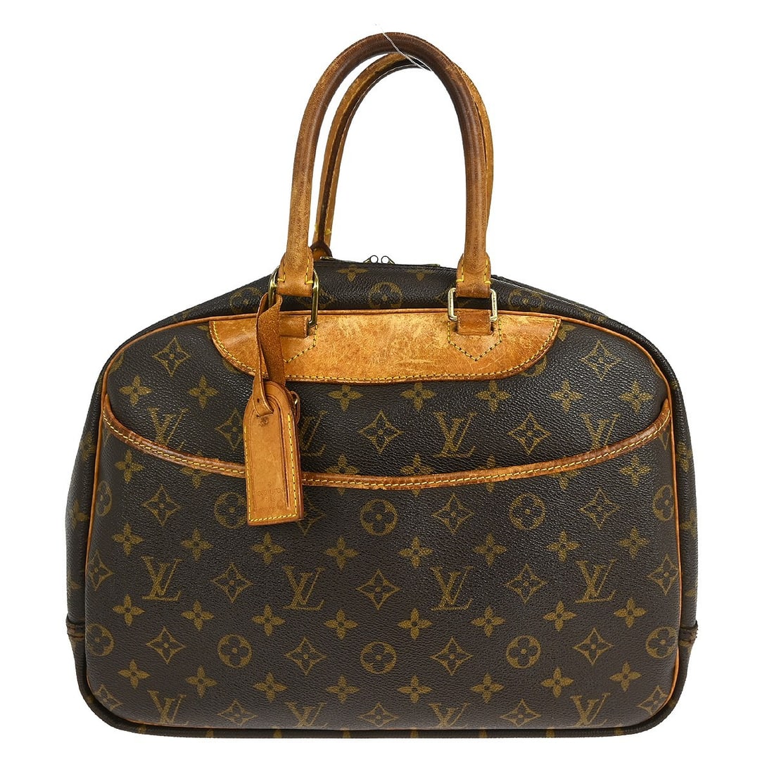 Louis Vuitton Deauville Bowling Vanity Handbag M42270 Monogram Canvas (1 of 10)
