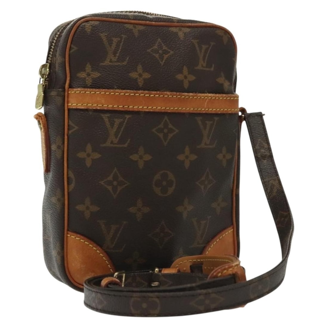 LOUIS VUITTON Monogram Danube Shoulder Bag M45266 Made in France: LOUIS VUITTON Monogram Danube Shoulder Bag M45266 Made in France This authentic LOUIS VUITTON Monogram Danube Shoulder Bag (Product No. M45266) is a stylish accessory crafted from signature Monogram C