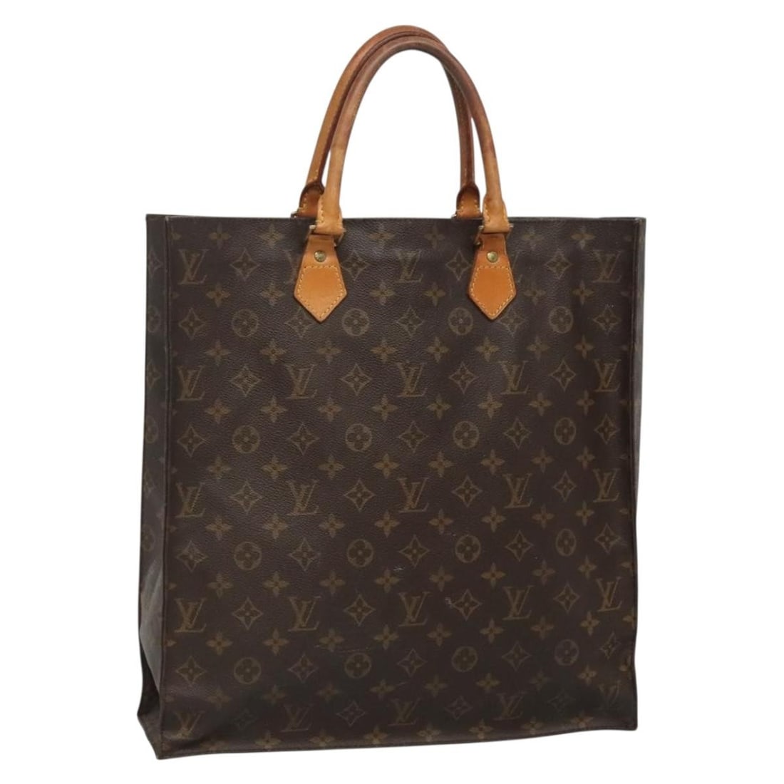 Louis Vuitton Monogram Sac Plat Hand Bag M51140 Authentic France (1 of 18)