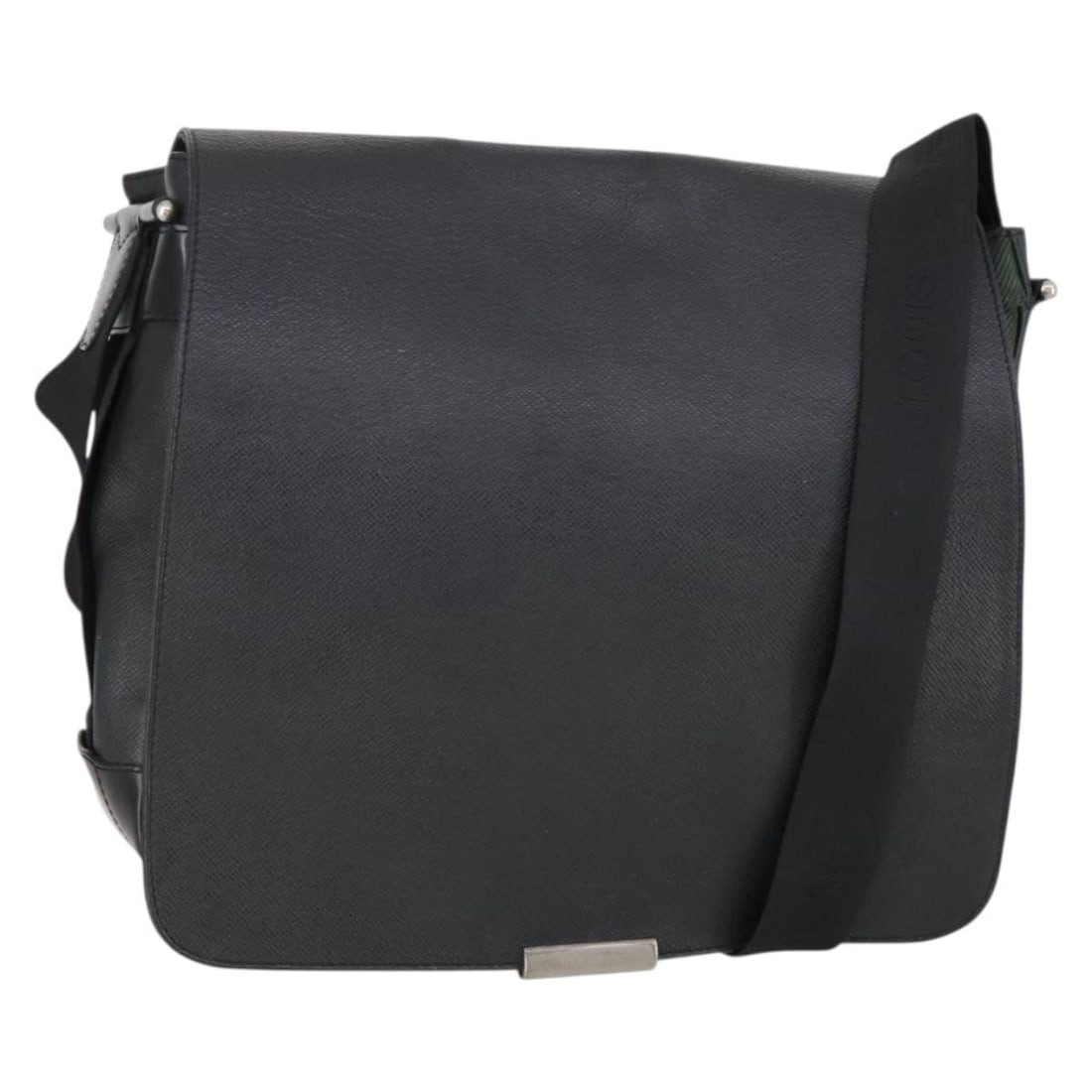 LOUIS VUITTON Taiga Victor Shoulder Bag Ardoise M30142 Italy Auth (1 of 18)