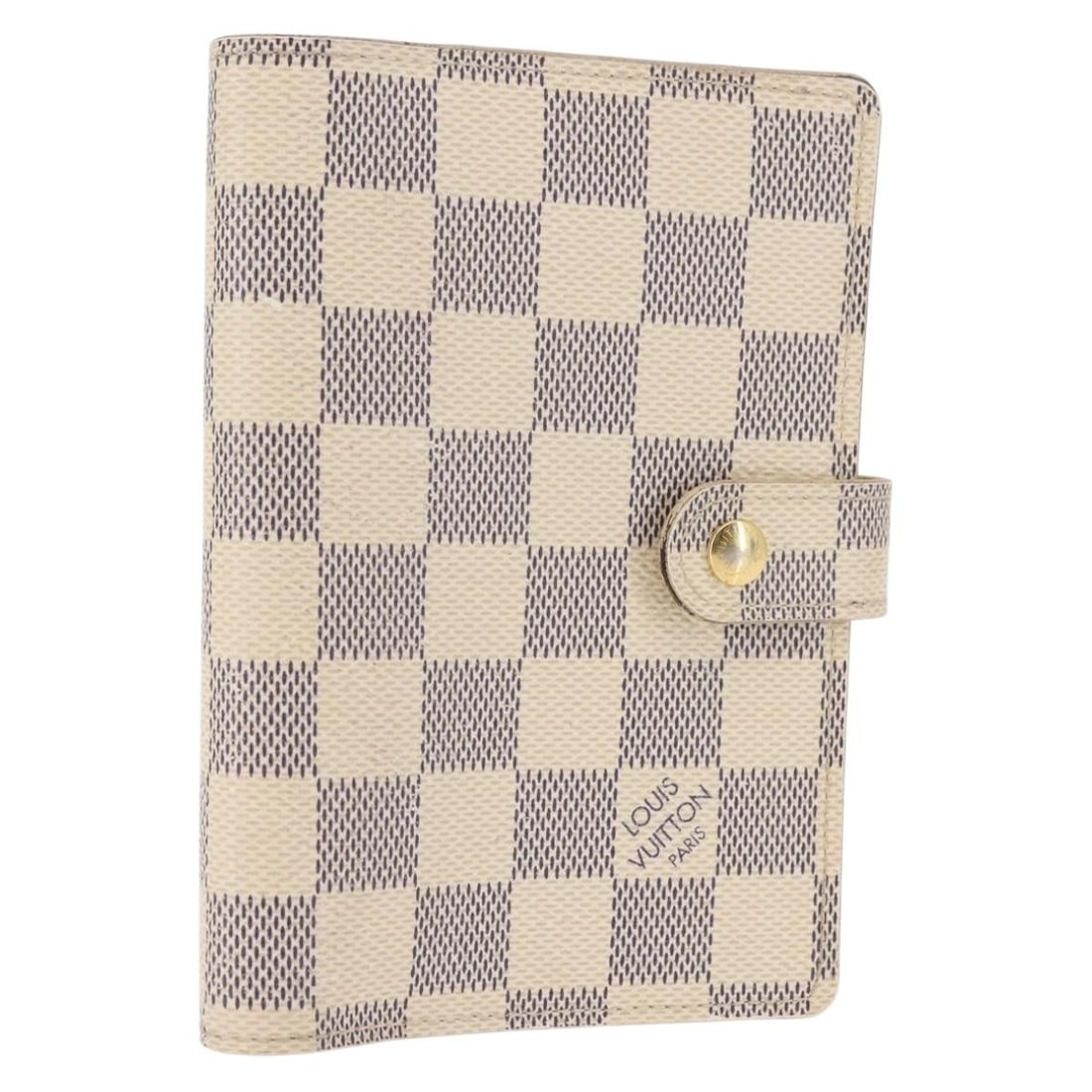 LOUIS VUITTON Damier Azur Agenda PM Planner Cover R20706 Authentic: LOUIS VUITTON Damier Azur Agenda PM Planner Cover R20706 Authentic This LOUIS VUITTON Damier Azur Agenda PM Day Planner Cover is a chic and functional accessory for organizing your notes and schedules