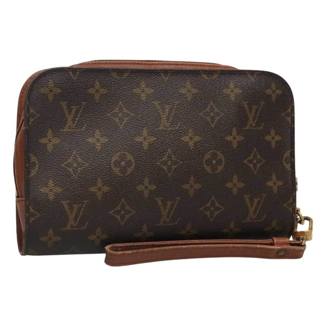 LOUIS VUITTON Monogram Orsay Clutch Bag M51790 Made in France: LOUIS VUITTON Monogram Orsay Clutch Bag M51790 Made in France This authentic LOUIS VUITTON Monogram Orsay Clutch Bag is a stylish accessory crafted from durable Monogram Canvas, showcasing the iconic