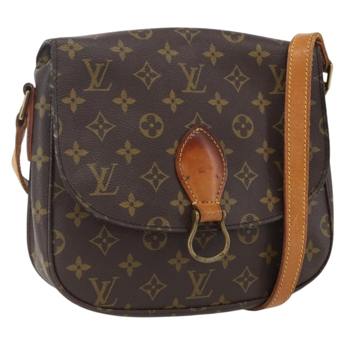 LOUIS VUITTON Monogram Saint Cloud GM Shoulder Bag M51242 Auth (1 of 18)