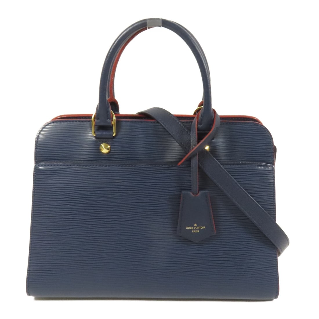 LOUIS VUITTON Vaneau MM 2Way Shoulder Bag M51239 Epi Navy: LOUIS VUITTON Vaneau MM 2Way Shoulder Bag M51239 Epi Navy The LOUIS VUITTON Vaneau MM 2Way Shoulder Bag is a stylish accessory crafted from high-quality calfskin (cowhide) in a sophisticated navy colo