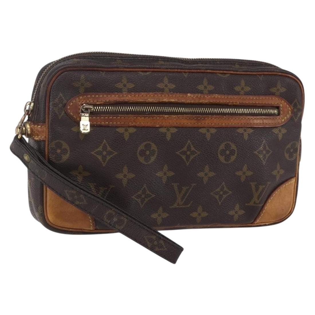 Louis Vuitton Monogram Marly Dragonne Clutch Bag M51825 Authentic France: Louis Vuitton Monogram Marly Dragonne Clutch Bag M51825 Authentic France This authentic LOUIS VUITTON Monogram Marly Dragonne GM Clutch Bag is a stylish accessory that combines luxury and practicality