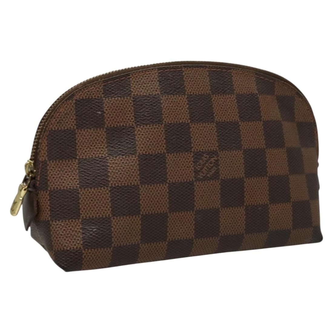 LOUIS VUITTON Damier Ebene Cosmetic Pouch N47516 Auth Spain (1 of 18)