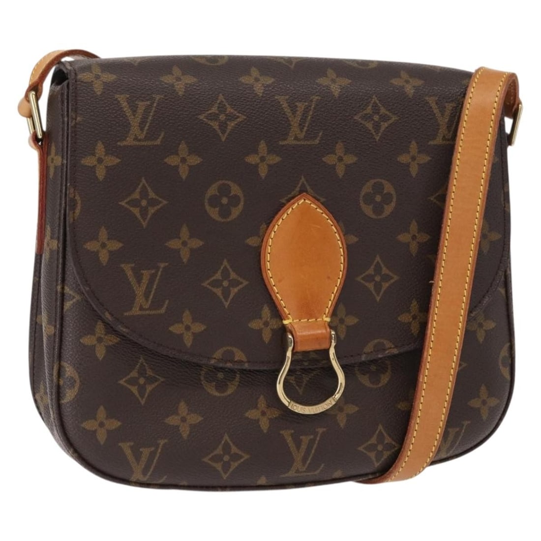 Saint Cloud GM Monogram Canvas Shoulder Bag by Louis Vuitton M51242: Saint Cloud GM Monogram Canvas Shoulder Bag by Louis Vuitton M51242 This Louis Vuitton Saint Cloud GM shoulder bag features the iconic Monogram canvas exterior with a classic monogram colorway. The ba